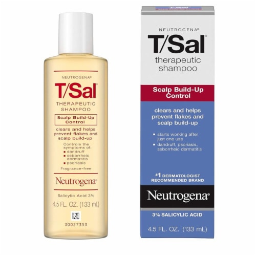 Neutrogena T/Sal Therapeutic Shampoo for Scalp Treatment for Dandruff 4.5 fl oz Pack of 1 Perspective: back