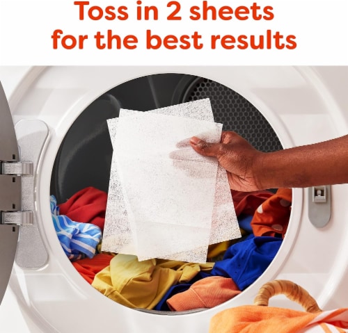Bounce Dryer Sheets Outdoor Fresh Laundry Fabric Softener Sheets Perspective: back