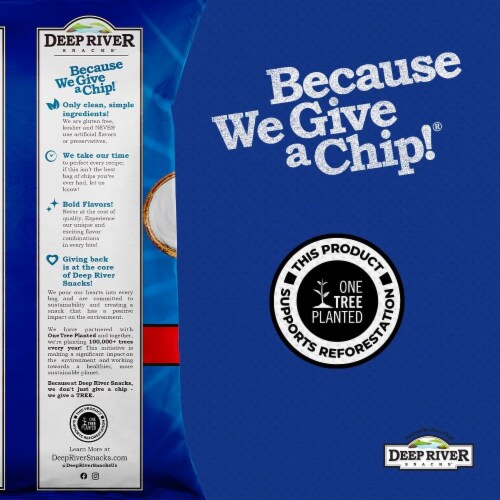 Deep River Snacks Krinkle Cut Chips Sour Cream & Onion 2 oz Pack of 4 Perspective: back