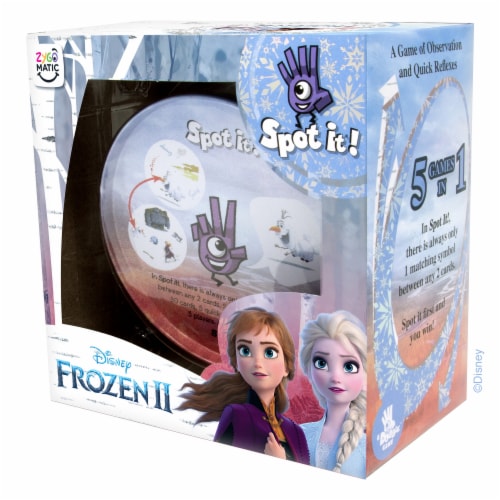 Spot it! Frozen 2 Matching Card Game Perspective: back