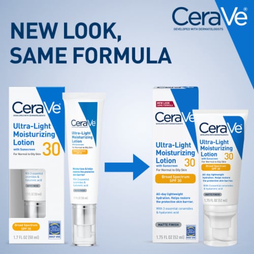 CeraVe Ultra-Light Moisturizing Face Lotion SPF 30 Perspective: back