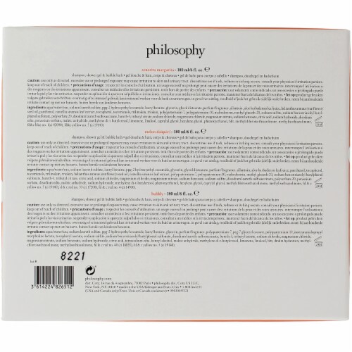Philosophy Congrats! Shampoo Shower Gel & Bubble Bath Gift Set Perspective: back