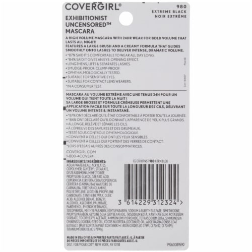 CoverGirl Extreme Black 980 Exhibitionist Uncensored Mascara Perspective: back
