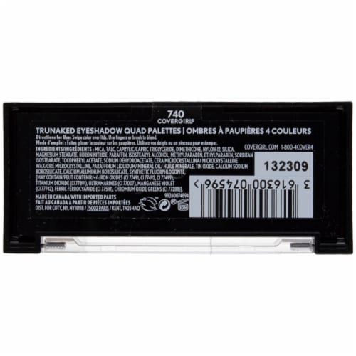 CoverGirl TruNaked Zenning Out 740 Eyeshadow Quads Perspective: back