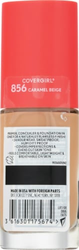 CoverGirl Outlast Extreme Wear 856 Caramel Beige Foundation Perspective: back