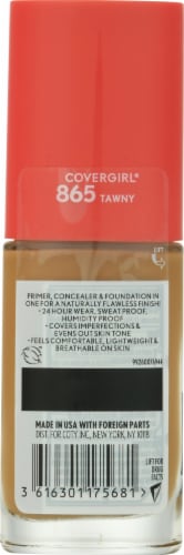 CoverGirl Outlast Extreme Wear 865 Tawny Foundation Perspective: back