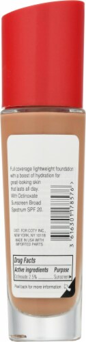 Rimmel Lasting Finish 400 Natural Beige Full Coverage Liquid Foundation Perspective: back