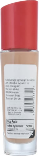 Rimmel Lasting Finish 210 Golden Beige Full Coverage Liquid Foundation Perspective: back