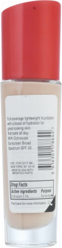 Rimmel Lasting Finish 050 Fair Porcelain Full Coverage Liquid Foundation Perspective: back