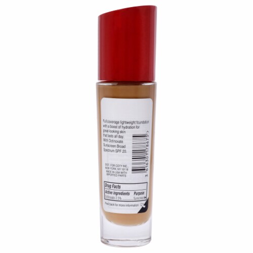 Rimmel Lasting Finish Liquid Foundation with Full Coverage 410 Latte Perspective: back