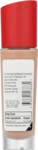 Rimmel Lasting Finish 201 Classic Beige Full Coverage Liquid Foundation Perspective: back
