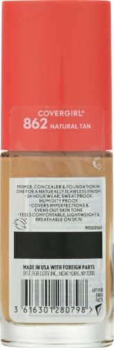 CoverGirl Outlast Extreme Wear 862 SPF 18 Natural Tan Foundation Perspective: back