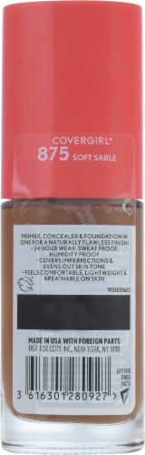 CoverGirl Outlast Extreme Wear 875 Soft Sable Foundation Perspective: back