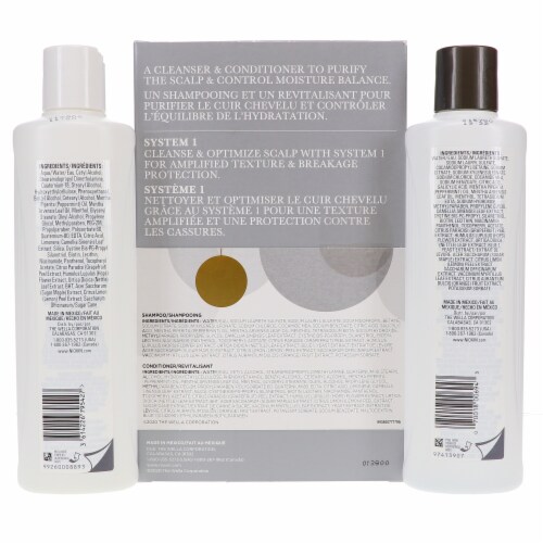 Nioxin System 1 Gift Set 2 Piece Perspective: back