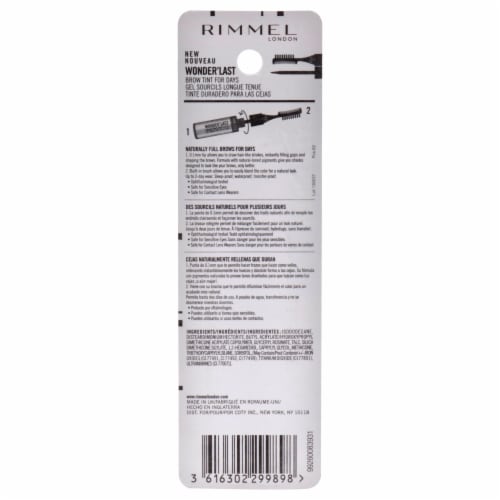 Rimmel Wonder'Last 002 Soft Brown Brow Tint Perspective: back