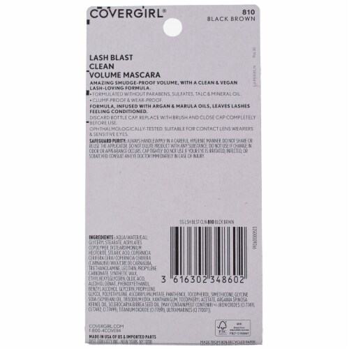 CoverGirl Lash Blast Clean Volume Mascara - 810 Black Brown Perspective: back