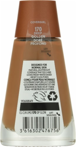 CoverGirl Clean 170 Deep Golden Liquid Foundation Perspective: back