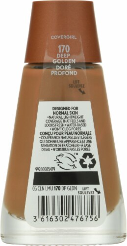 CoverGirl Clean 170 Deep Golden Liquid Foundation Perspective: back