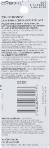 CoverGirl Exhibitionist 300 Rich Brown Lash-Enhancing Waterproof Liquid Eyeliner Perspective: back