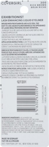 CoverGirl Exhibitionist 300 Rich Brown Lash-Enhancing Waterproof Liquid Eyeliner Perspective: back