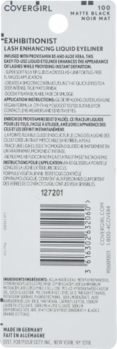 CoverGirl Exhibitionist 100 Matte Black Lash-Enhancing Liquid Eyeliner Perspective: back