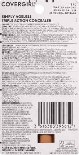 CoverGirl Simply Ageless Toasted Almond Triple Action Concealer Perspective: back