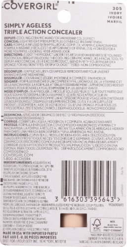 CoverGirl Simply Ageless Ivory Triple Action Concealer Perspective: back
