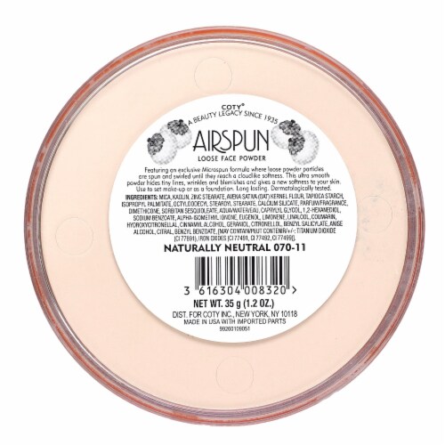 Airspun Talc-Free Loose Face Powder - Naturally Neutral 070-11 Perspective: back