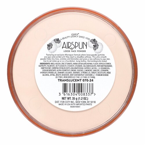 Airspun Talc-Free Loose Face Powder - 070-24 Translucent Perspective: back