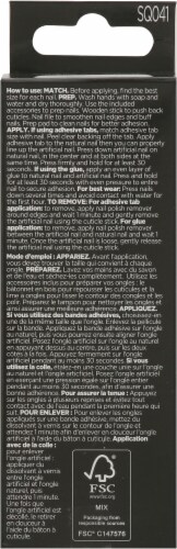 Sally Hansen® Salon Effects® What A Star Square Nail Perfect Manicure Set Perspective: back