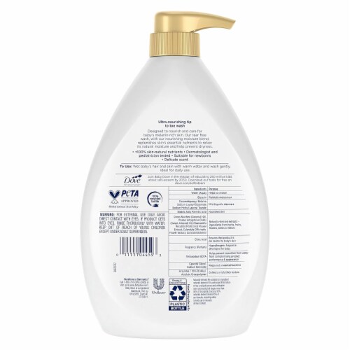 Baby Dove Sensitive Baby Wash Perspective: back