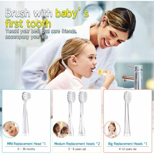 YUNCHI Baby Toothbrush, Toddler Toothbrush Age 0-4 Years, 1 YUNCHI Baby Toothbrush, Toddler Toothbrush Age 0-4 Years, 1