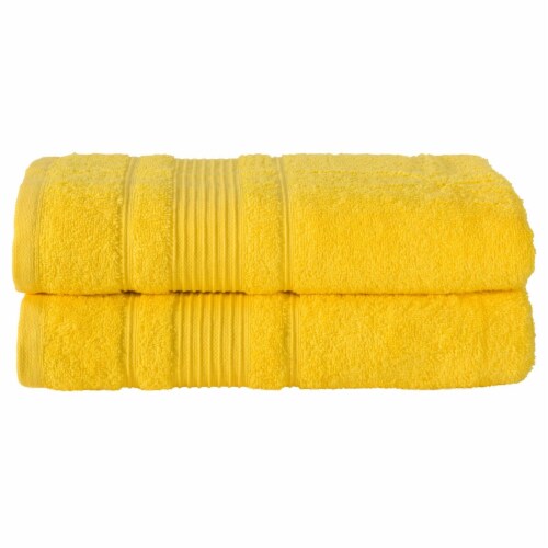 Kitcheniva Ultra Super Soft 100 Cotton Bath Towels Yellow 2 Packs Set of 2 Fred Meyer