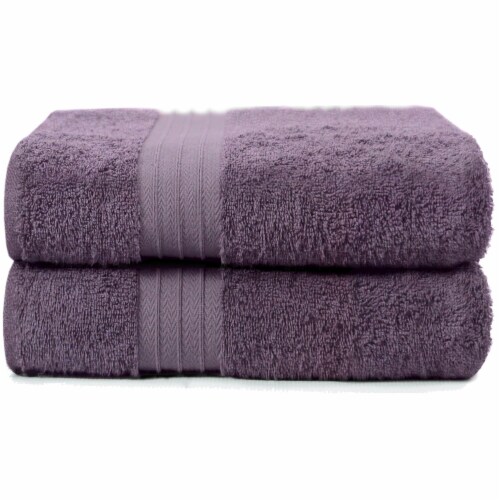 Kitcheniva Ultra Super Soft 100% Cotton Bath Towels Gray 2 Packs, Set of 2  - Harris Teeter