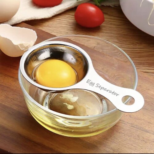 Kitcheniva Stainless Steel Egg Yolk White Separator - 1 Pack Perspective: back