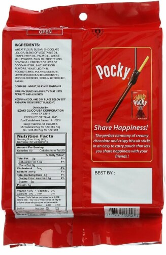 Pocky Chocolate Covered Biscuit Sticks - 9 Packs Perspective: back