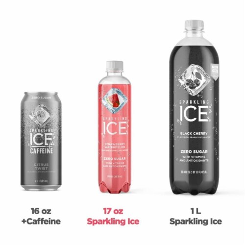 Strawberry Watermelon Sparkling Ice - 12 Pack Perspective: back