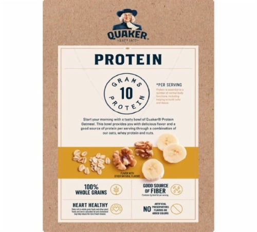 Quaker Instant Oatmeal Banana Nut - 6 Packets Perspective: back