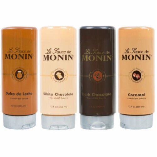 Monin Flavoring Sauce 12 oz - Dulce de Leche Perspective: back