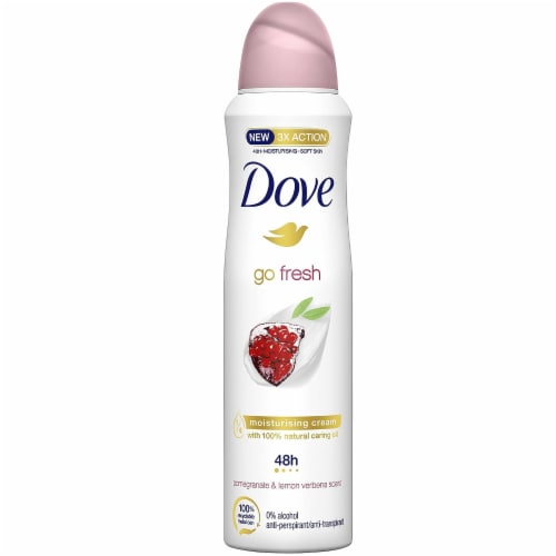 Dove Body Spray Antiperspirant 150 ml 12 Pack - Pomagranate & Lemon Perspective: back