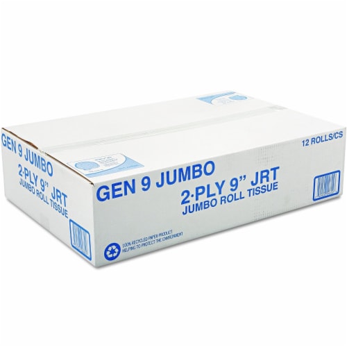2-Ply Bath Tissue Jumbo Roll 12 Rolls Perspective: back