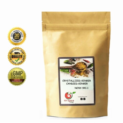 Crystallized Ginger Candied Slices - 4oz Perspective: back