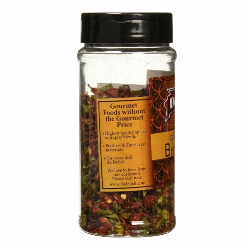 Its Delish Dried Red And Green Bell Peppers Mix 3 oz Perspective: back