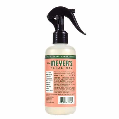 Mrs Meyers Clean Day Room Freshener 8oz Pack of 6 - Geranium Scent Perspective: back
