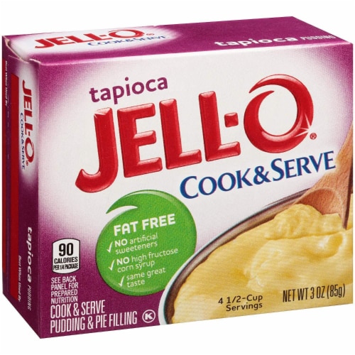 Jell-O Cook and Serve Pudding & Pie Filling Pack of 24 - Tapioca Perspective: back