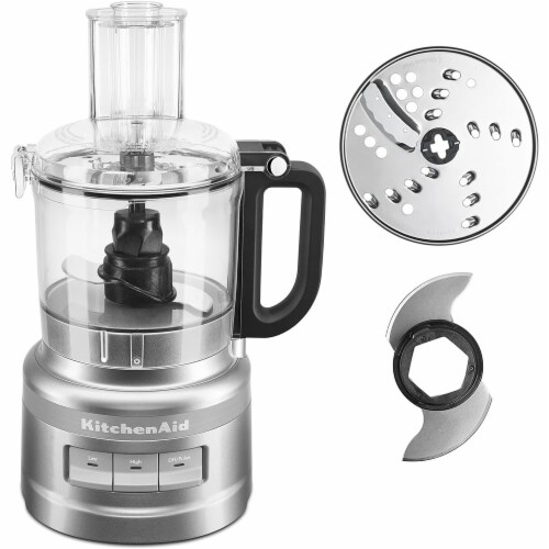 KitchenAid KFP0718CU Food Processor 7 Cup Contour Silver Perspective: back