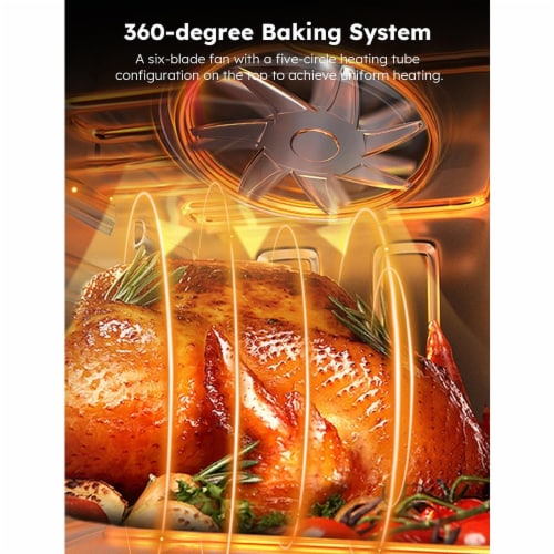 Nuwave Oven with Rotisserie Air Fryer Black 10 Foods Co