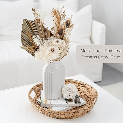 VIRTUNE, Aesthetic Flower Vase Set - 2.9lb (White), 1