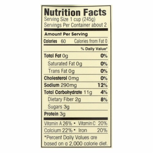 Dr. McDougall's Garden Vegetable Lower Sodium Soup - Case of 6 - 17.9 oz. Perspective: back