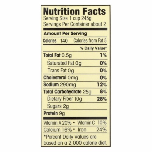 Dr. McDougall's Lentil Lower Sodium Soup - Case of 6 - 18 oz. Perspective: back